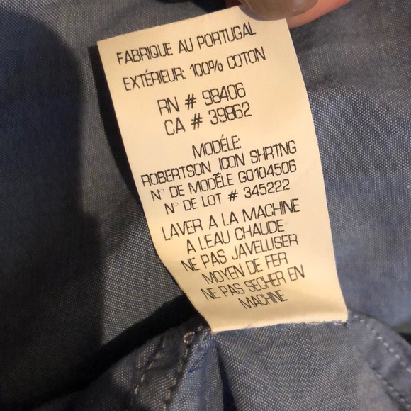 NWOT Theory cotton blue button down shirt size s - Picture 4 of 5